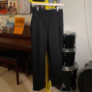 H&M Black Dress Pants with Gold Details (Size 4)